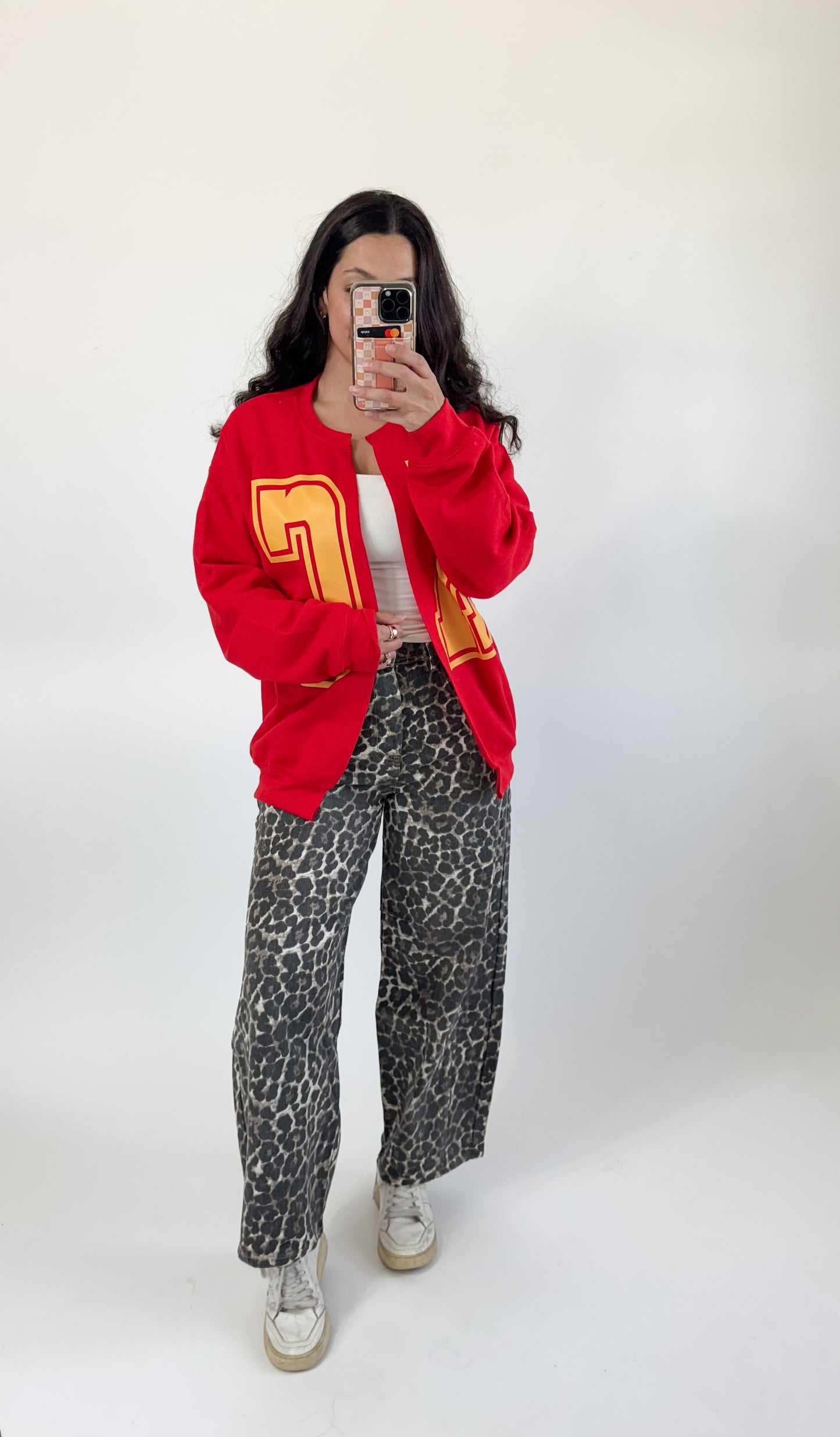 Mocha Leopard Printed Barrel Pants