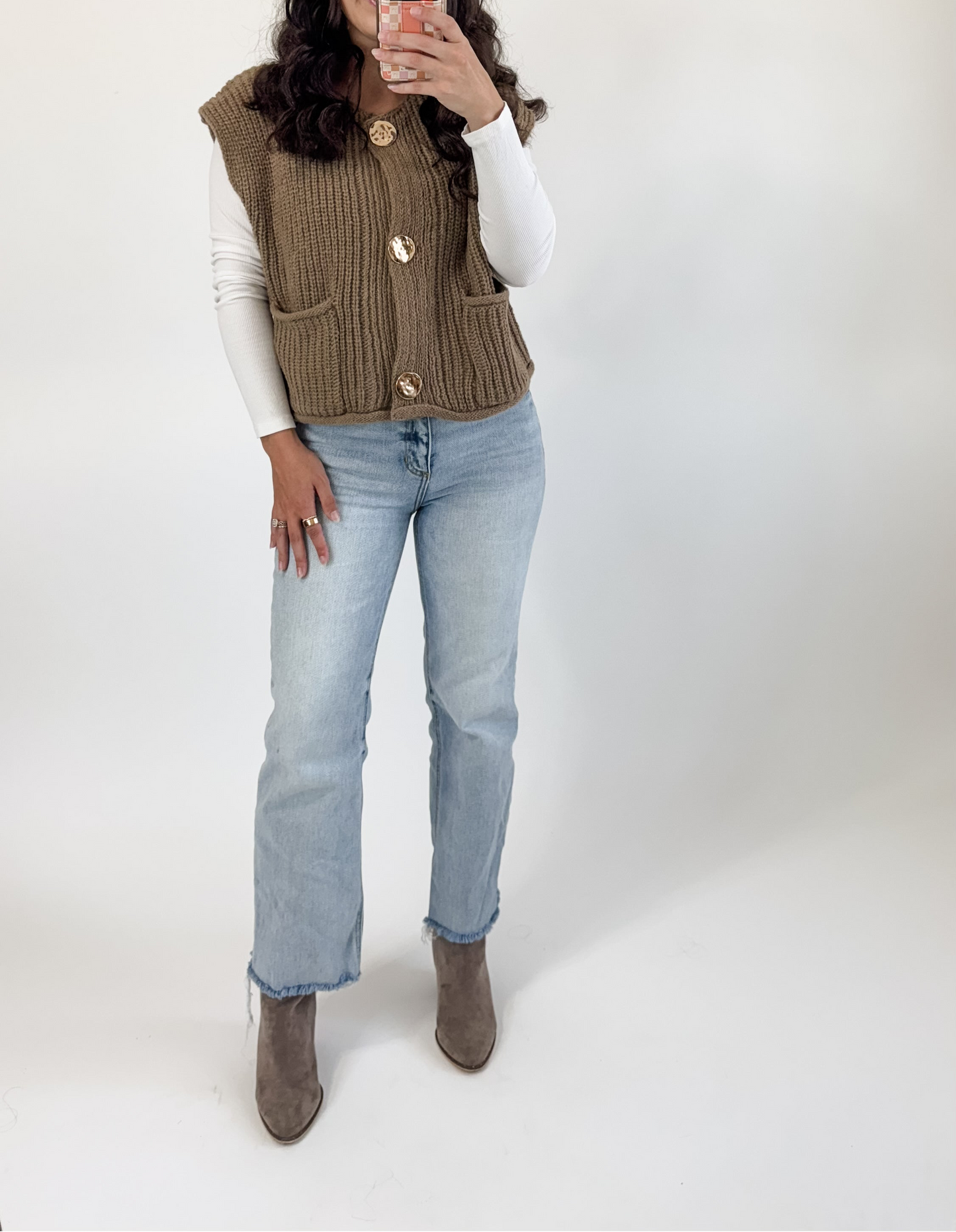 Coffee Run Knit Sweater Top