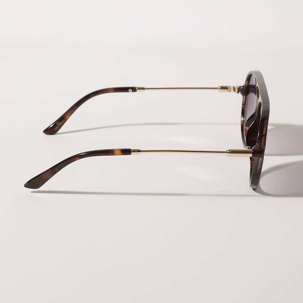 Retro Aviator Sunglasses — All Black