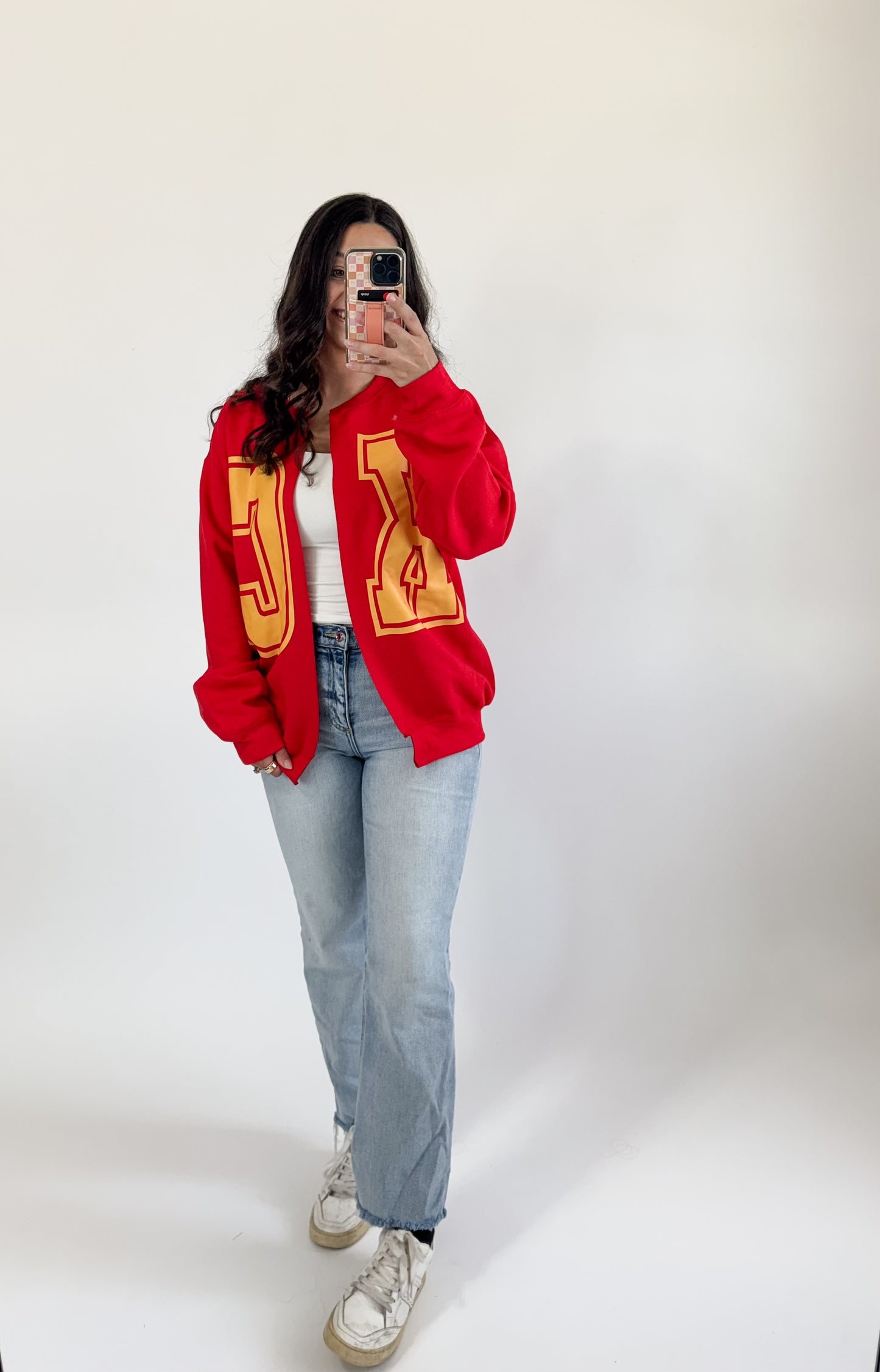 KC Hand Cut Sweatshirt Cardigan PREORDER