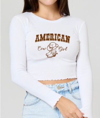 american cowgirl long sleeve