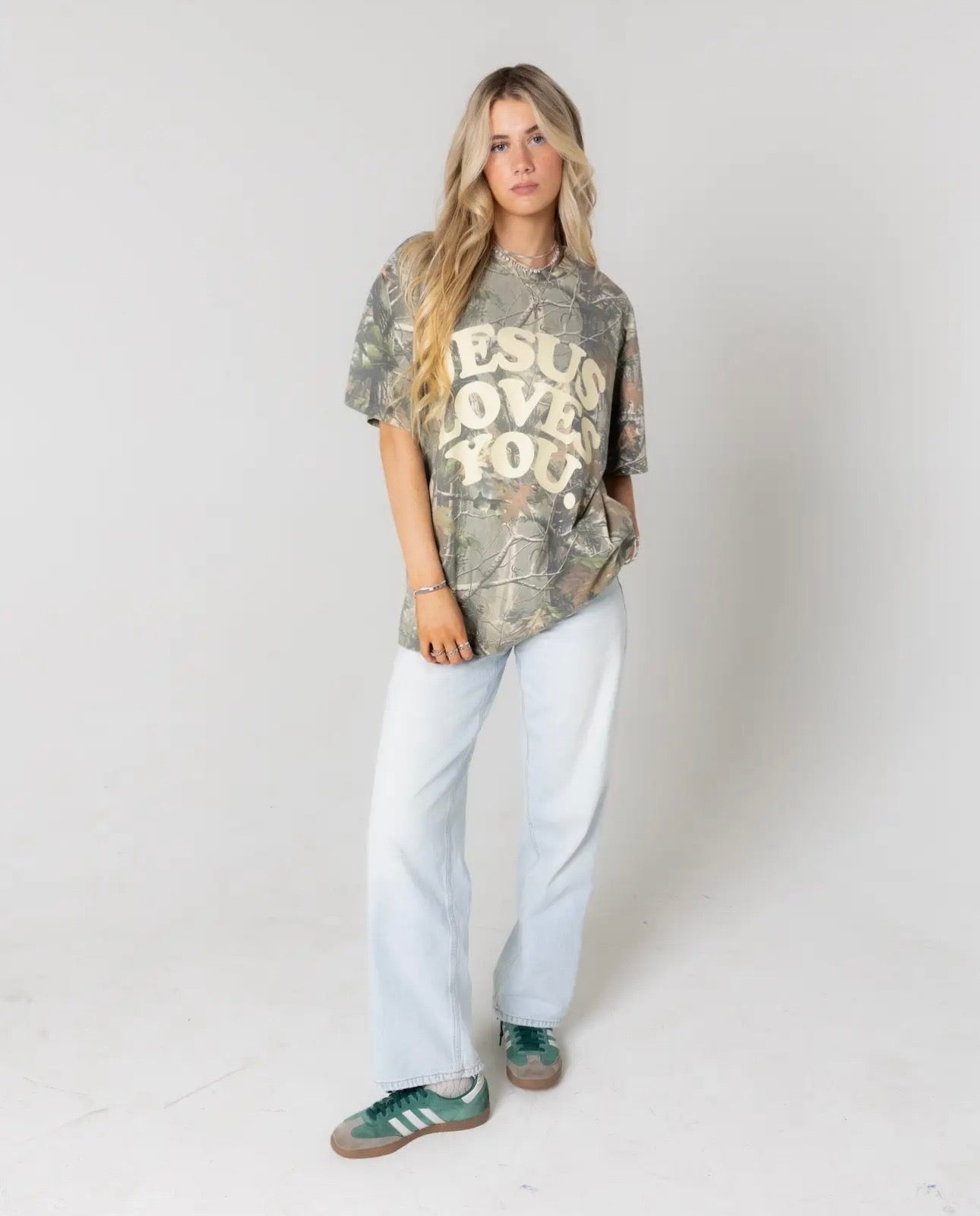 Camo Relaxed Jesus Tee