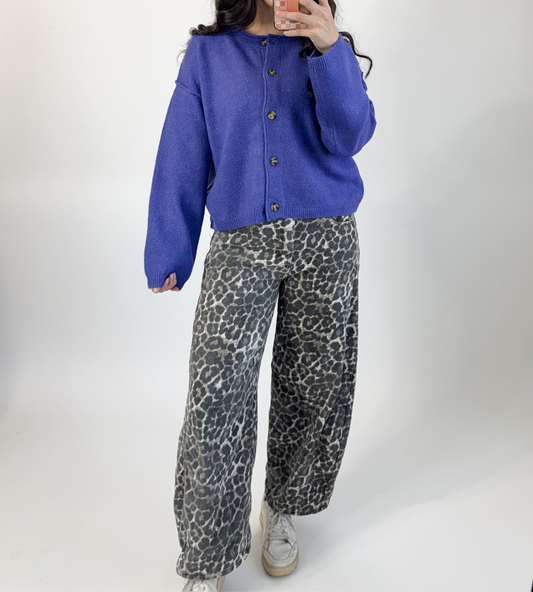 Pop of Color Cardigan Sweater