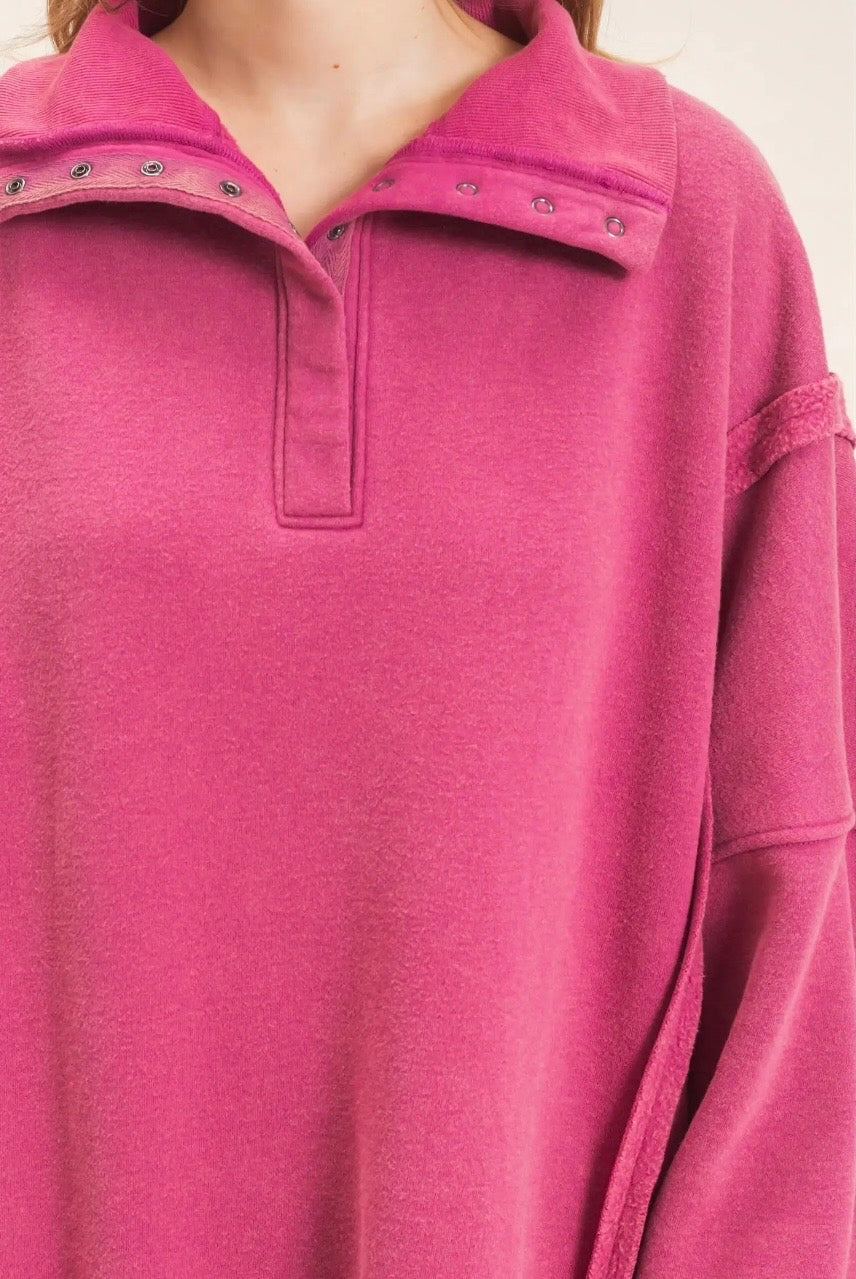 Preorder Mineral Wash Oversized Pullover