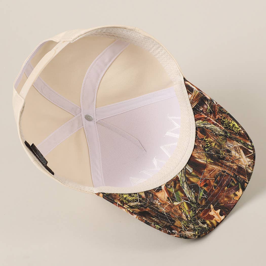 MAMA Embroidery Camo Trucker Hat