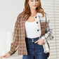 hello fall plaid button down