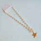 Molten Star Pearl Chain Necklace