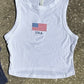 USA Embroidered Crop Tank