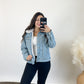 fur lined denim jacket