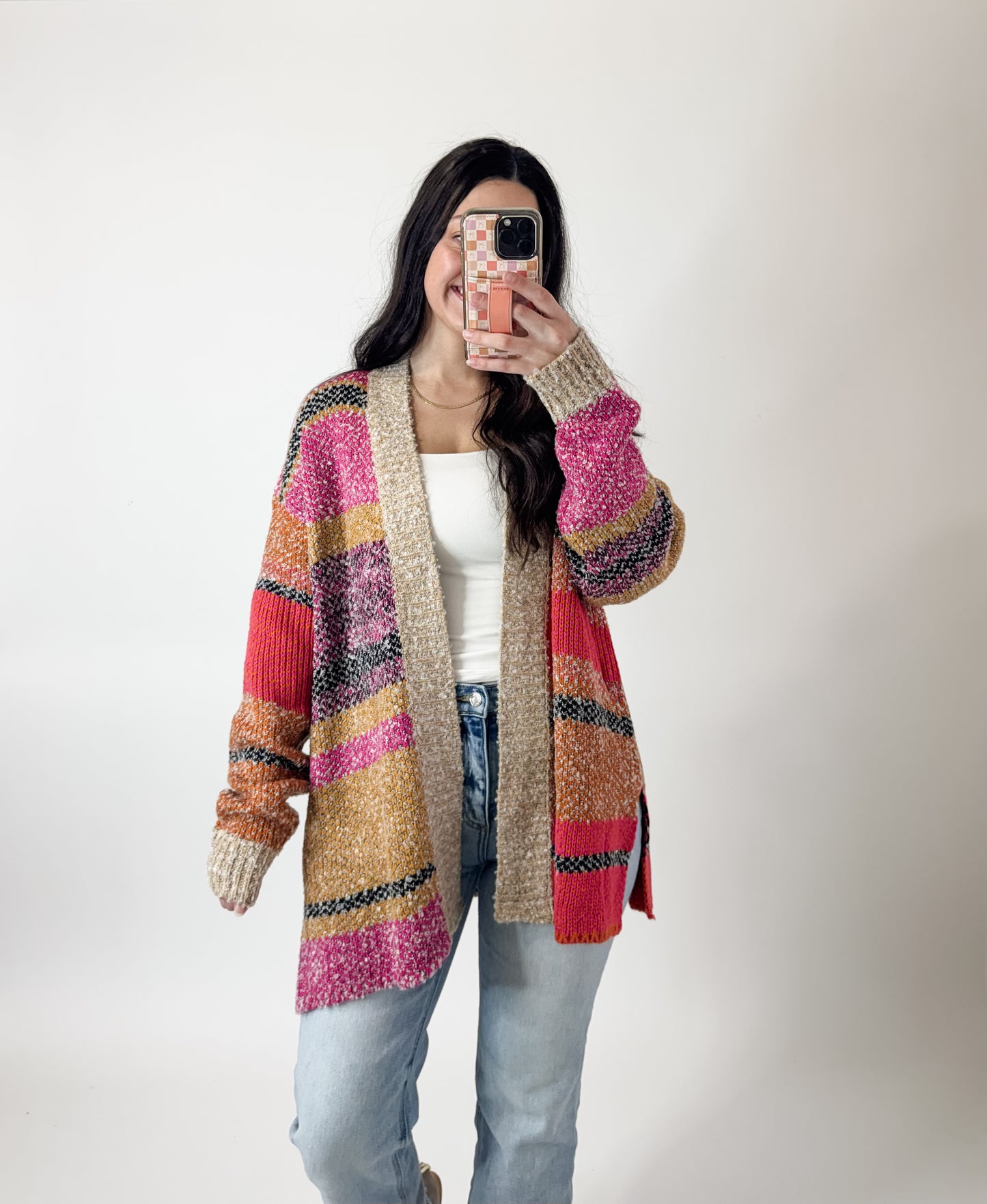 Oversized Colorblock Cardi