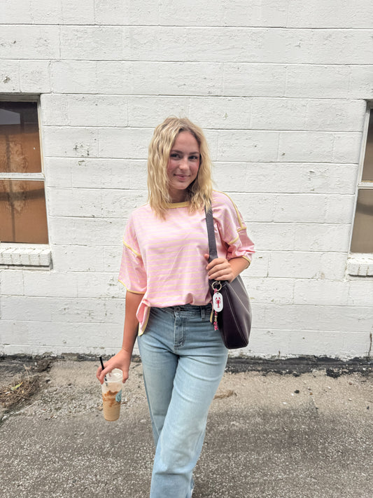 Striped Relax Knit Tee