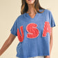 usa patch knit top