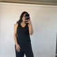 casual waffle jumpsuit