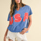 usa patch knit top