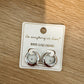 14K Silver Hoop Earrings