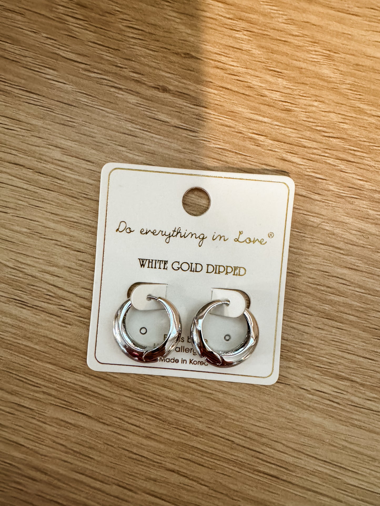 14K Silver Hoop Earrings
