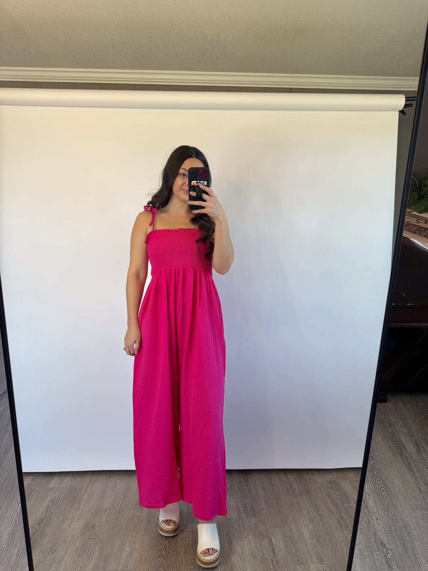 girlie pink jumpsuit