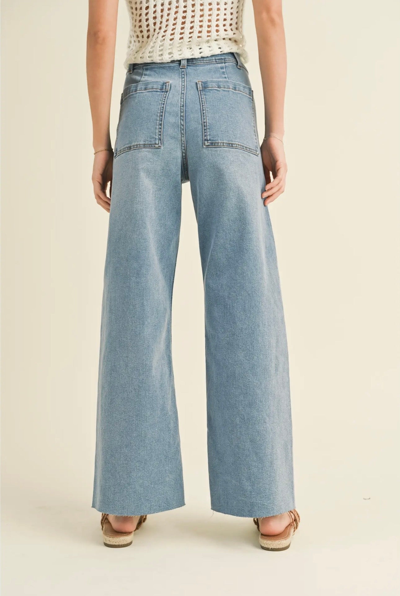 PREORDER Straight Wide Leg Denim