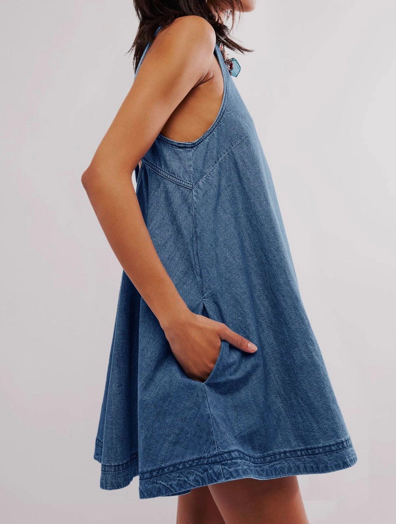PREORDER Light Blue Denim Dress