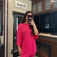 oversized hot pink set