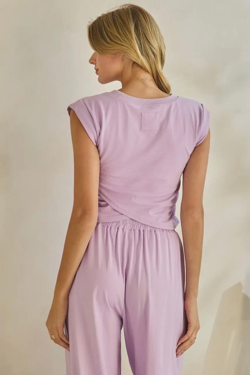 Breezy Lounge Set — Lilac