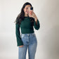 Ribbed Knit Bell Top