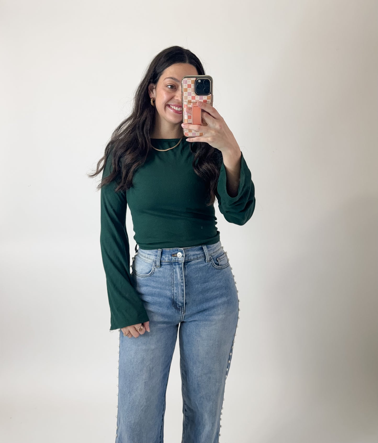 Ribbed Knit Bell Top
