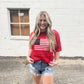 Flag Crochet Sweater Top