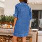 pocketed denim dress