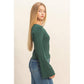 Ribbed Knit Bell Top