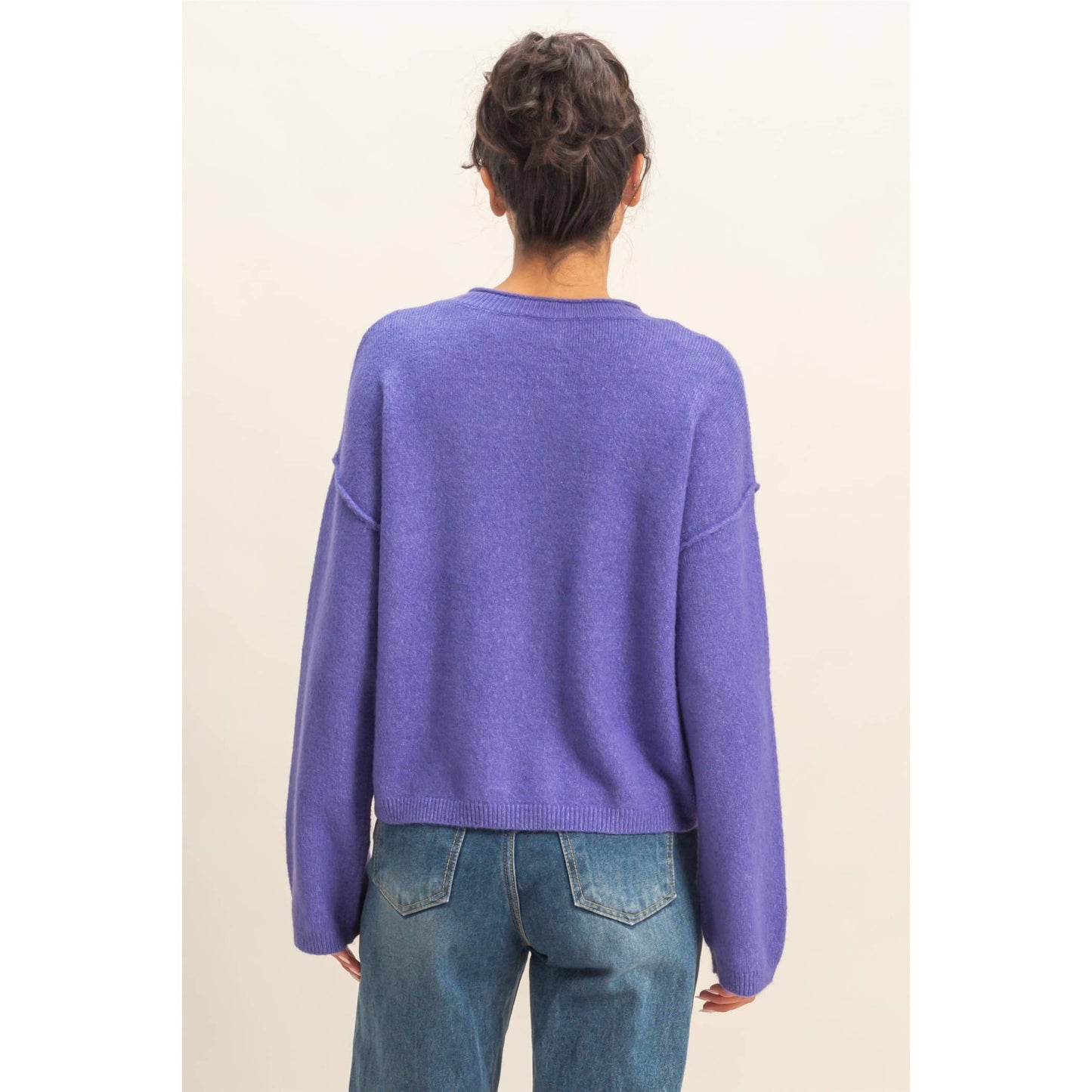 Pop of Color Cardigan Sweater