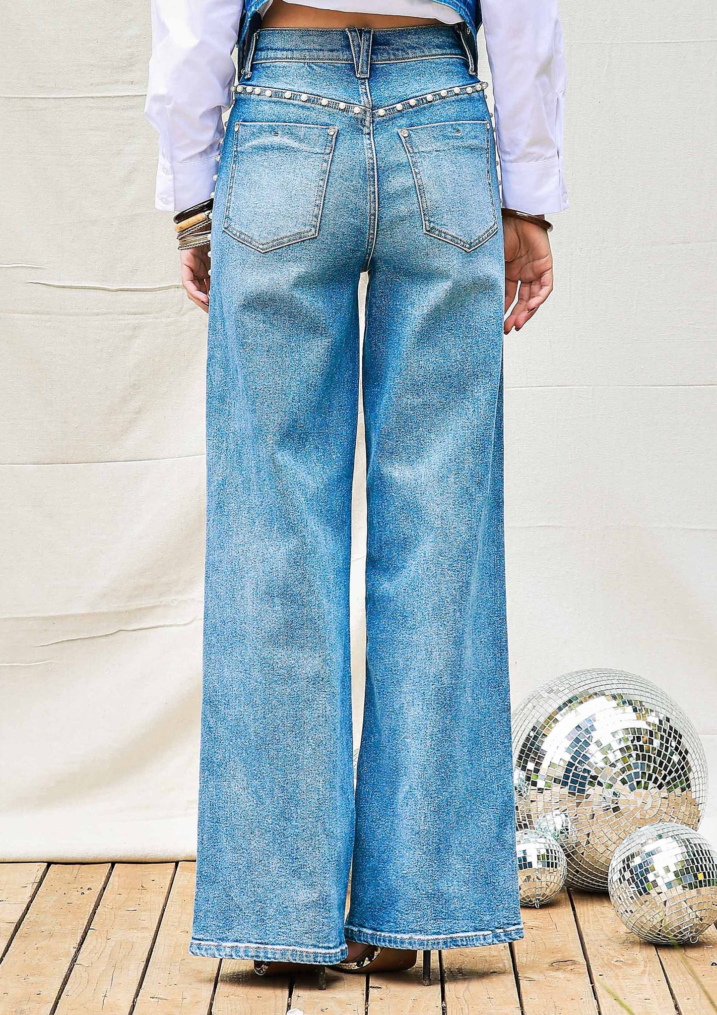 Pearl Wide Leg Jeans