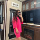 oversized hot pink set