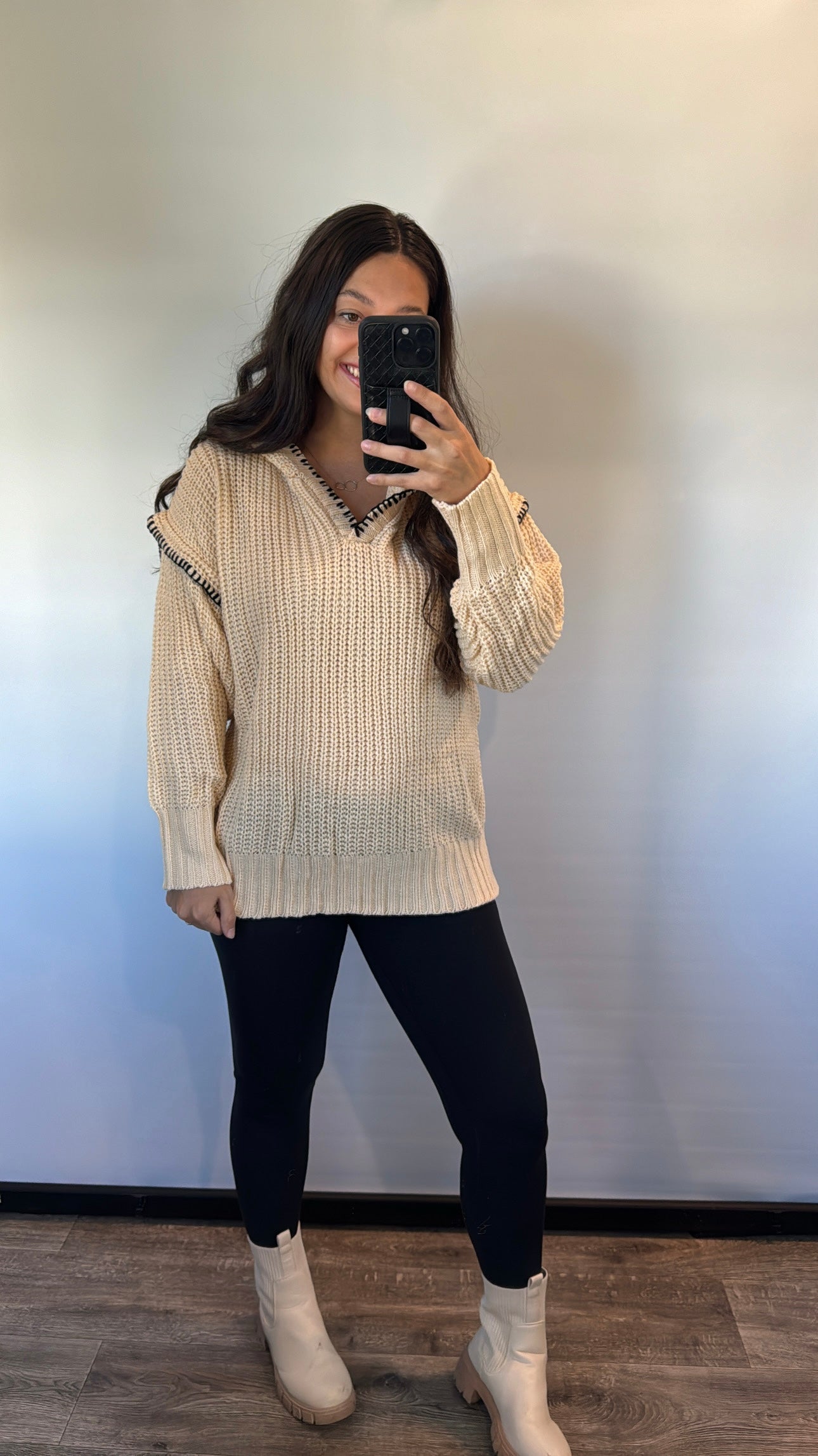 cabin cozy hooded sweater