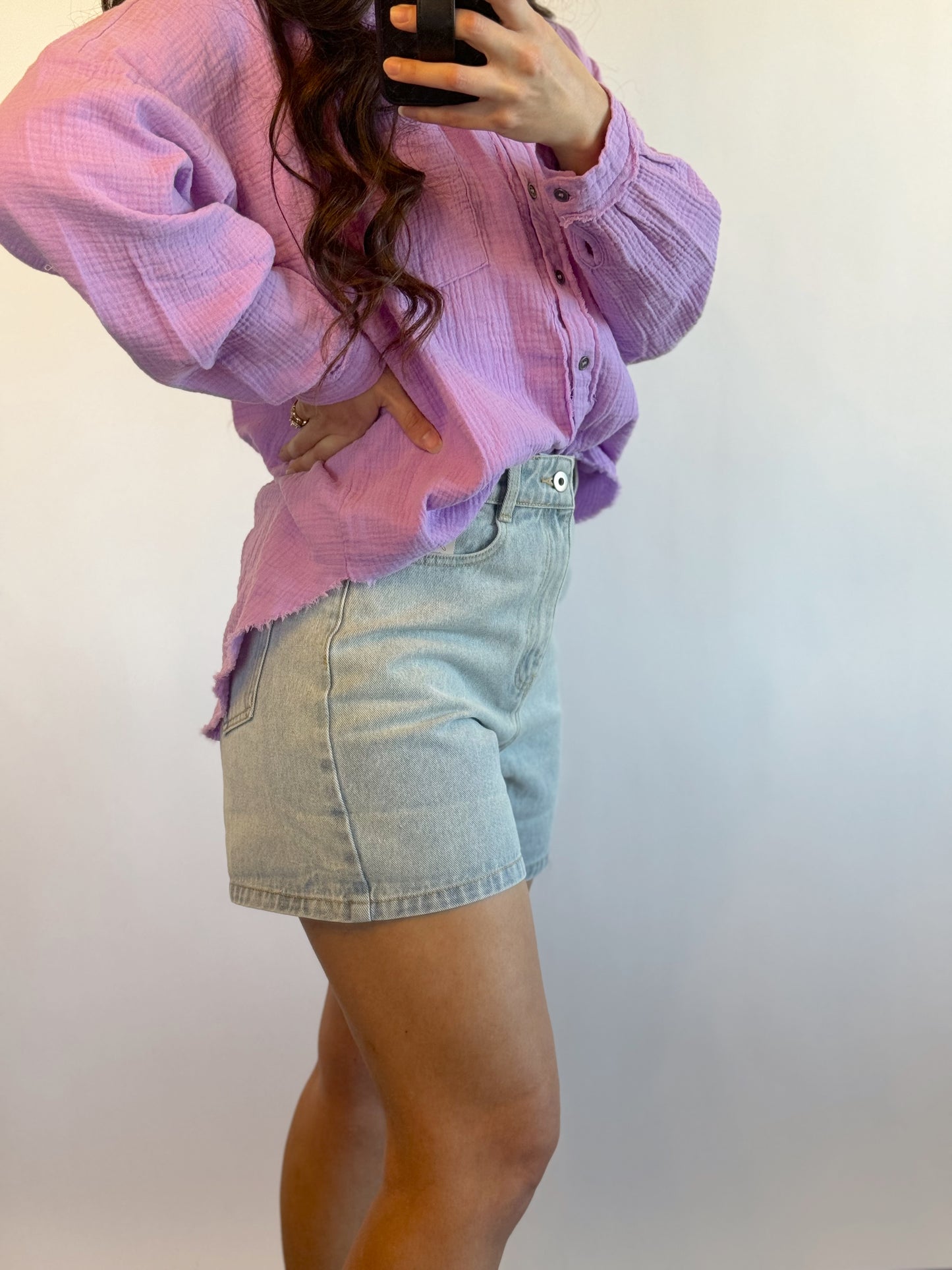 vintage vibe denim shorts