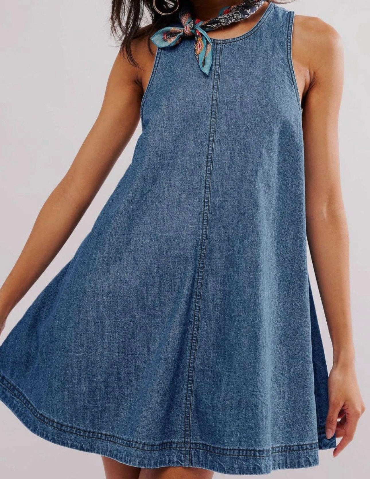 PREORDER Light Blue Denim Dress