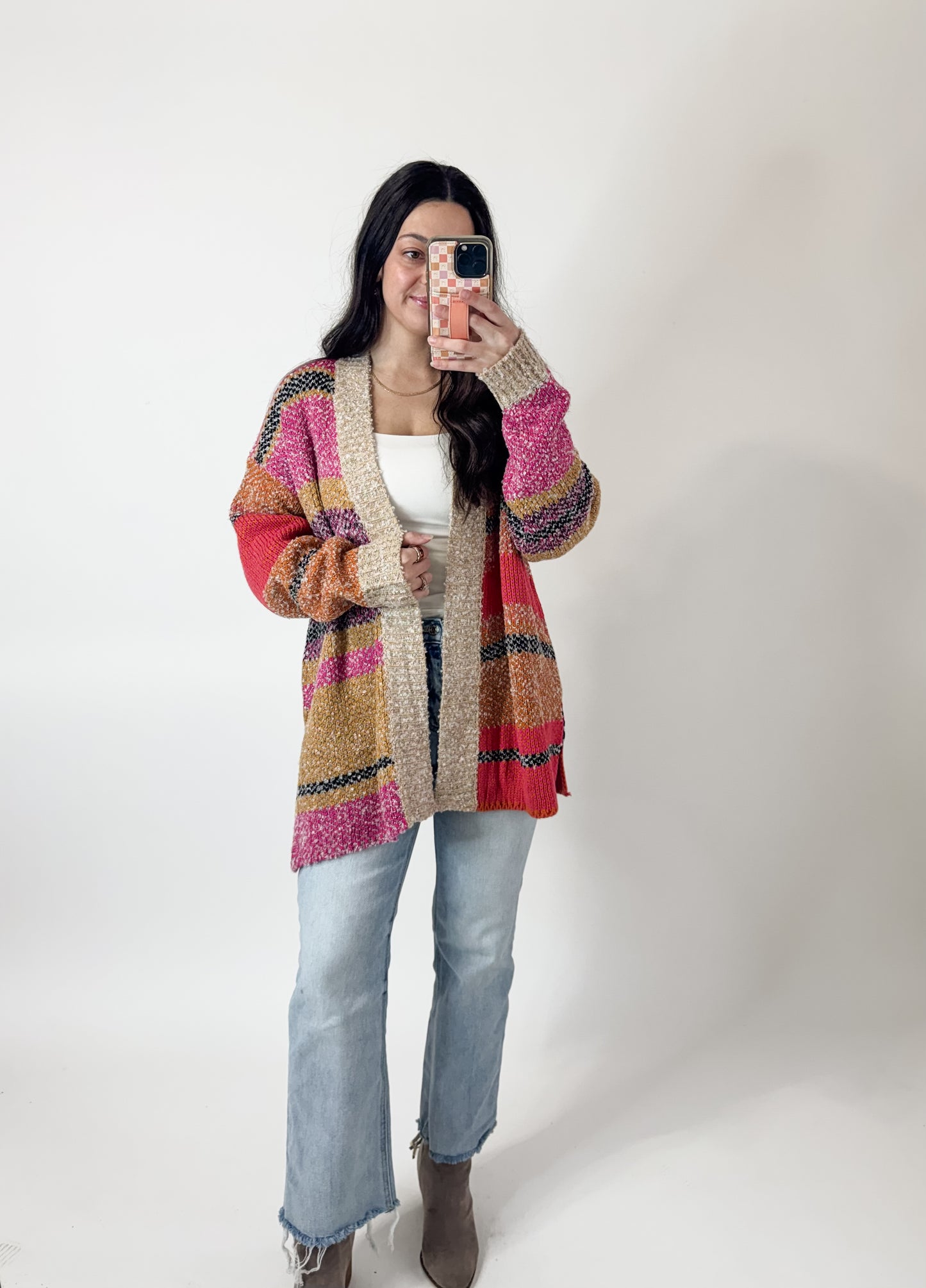 Oversized Colorblock Cardi