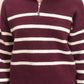 Preorder Half Zip Stripe Sweater