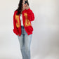 KC Hand Cut Sweatshirt Cardigan PREORDER