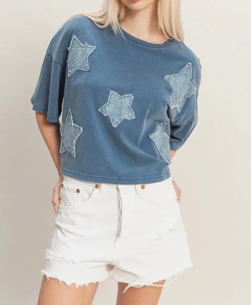 Vintage Star Patch Top