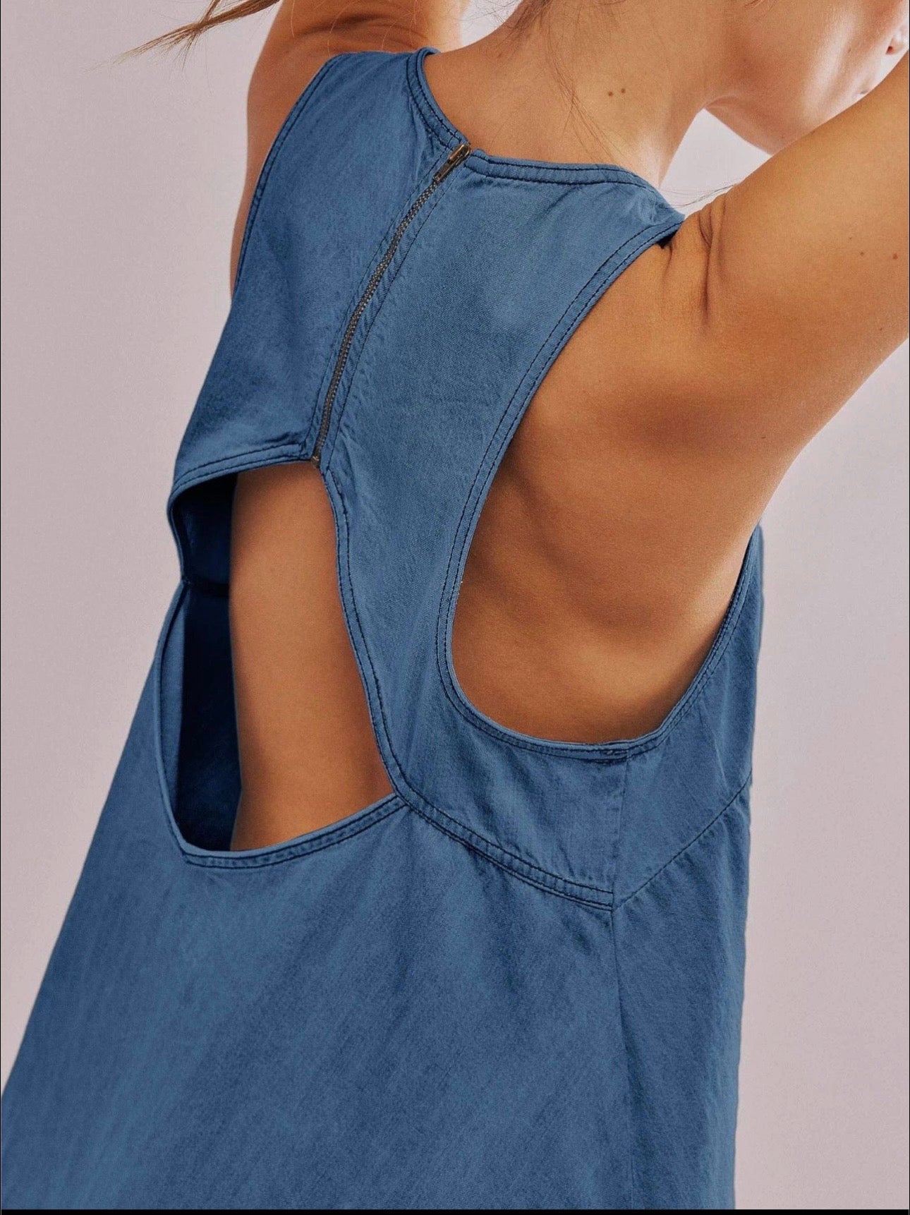 PREORDER Light Blue Denim Dress