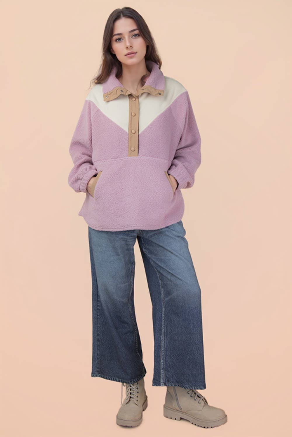 Cozy Oversized Fleece Pullover