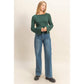 Ribbed Knit Bell Top
