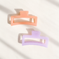 Jumbo Size Jelly Rectangular Acrylic Hair Claw Clip: Lavender