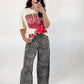 Mocha Leopard Printed Barrel Pants