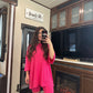 oversized hot pink set