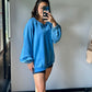 breezy balloon sleeve sweatshirt