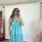 teal summer dress