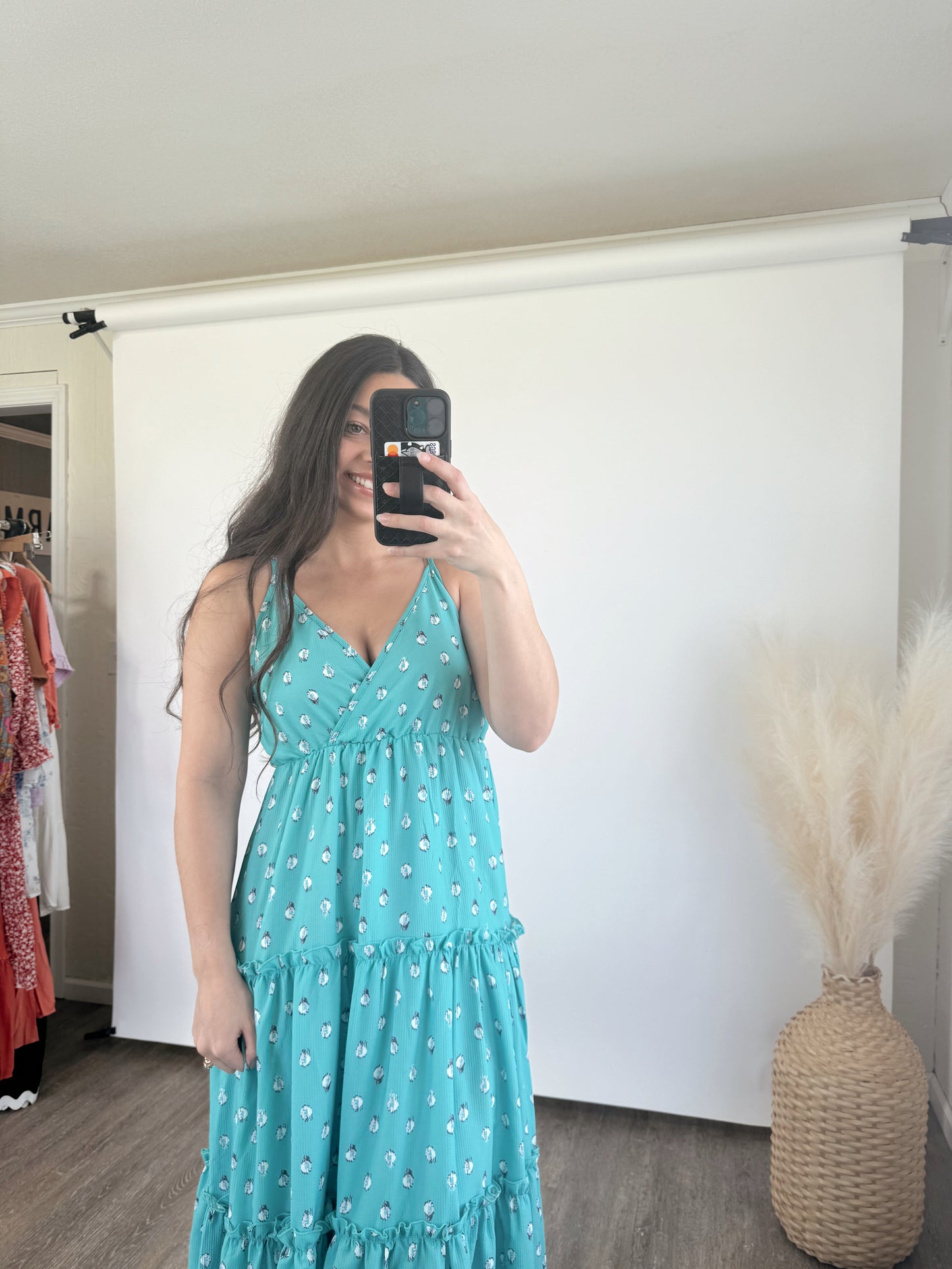 teal summer dress