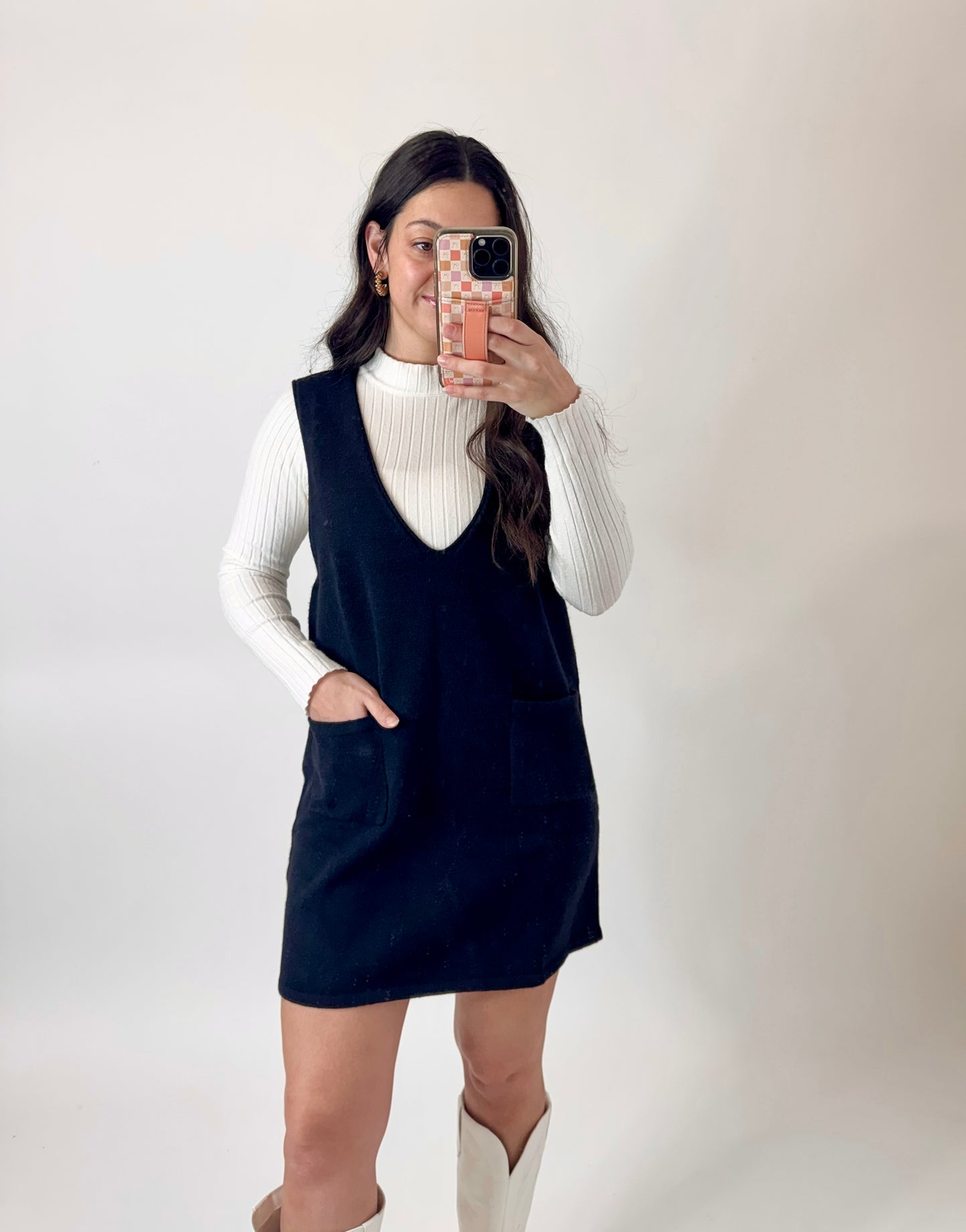 Sleeveless Knit Mini Dress